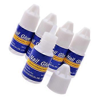 4pcs 3g Professionnel Acrylique Nail Art Colle Bouteille Conseils Strass Outils de manucure pour l’utilisation de l’art de l’ongle en gel UV