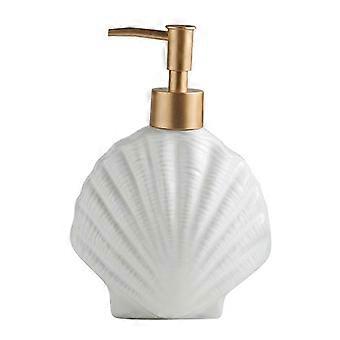 Keramikseifenspender, Flüssigseife, Lotion Handflaschen, Presslotion im nordischen Stil, 420 ml, Schale
