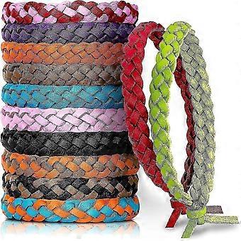 Mückenschutzarmbänder, Gritin 12er-Pack Insektenschutzarmbänder Indoor- und Outdoor-Camping, Erwachsene und Kinder DEET-frei und Citronella ölfrei