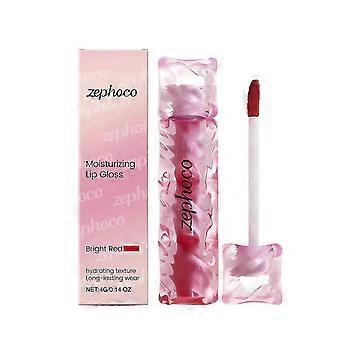Feuchtigkeitsspendender Lipgloss 6 ml, pflegender Flüssig-Lippenstift, langanhaltende, hochglänzende Farbe, leichte, nicht fettende Formel