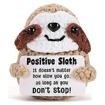 Inspirational and Positive Crochet Sloth