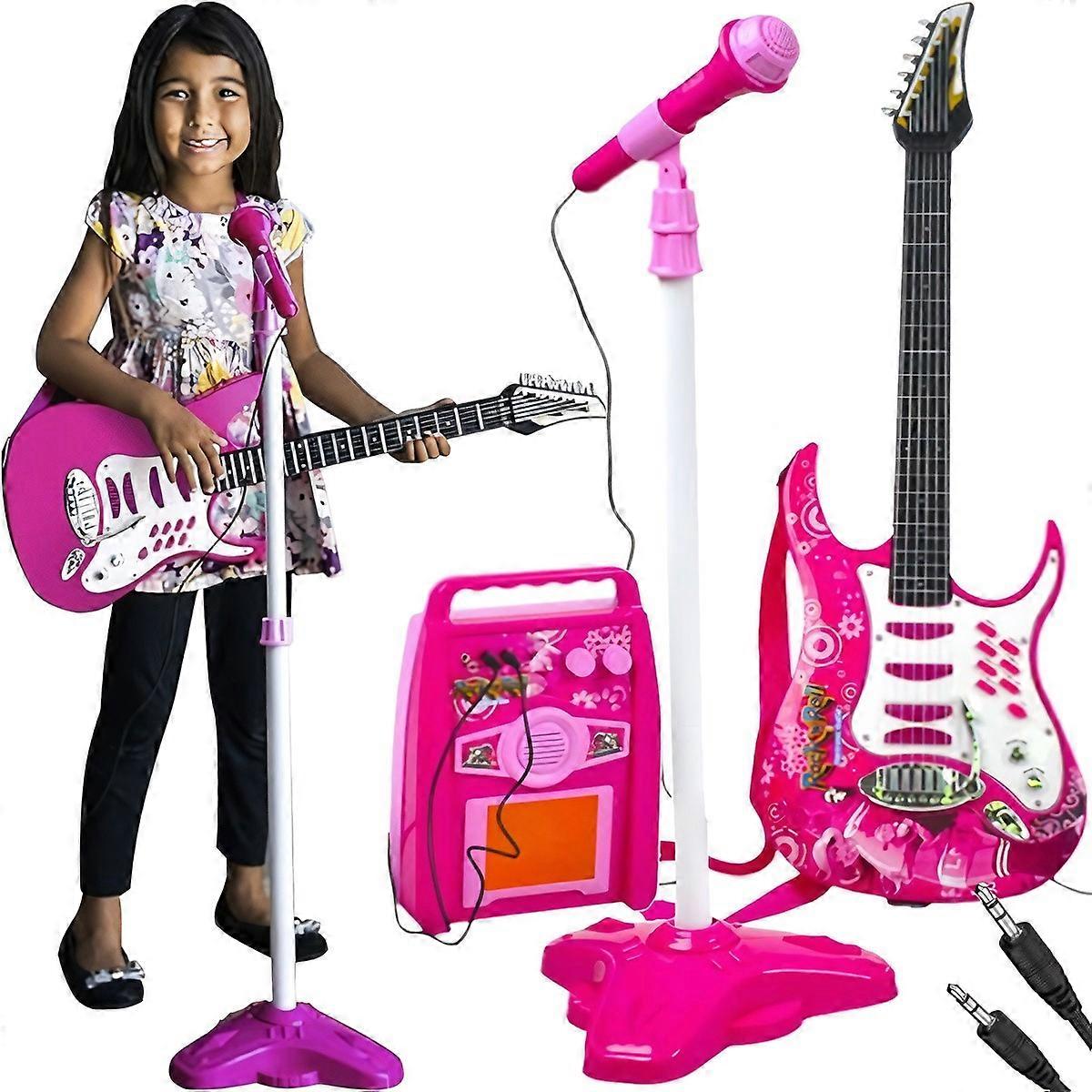 Gitara + Mikrofon + Wzmacniacz Rose 22407