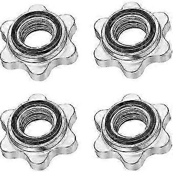 4X Dumbbell Spinlock, Non-slip and durable 25 Mm Standard Spinlock Collars, Standard Metal Weight Lifting Bar Dumbbell Barbells