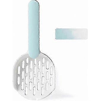 Cat Litter Scoop with Filter - Durable ABS Plastic Cleaning Tool - Easy to Clean and Maintain - Blue