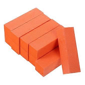 Orange Manicure Files for Nail Buffing 10Pcs Sponge Nail Buffer Blocks
