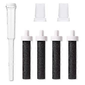 Water Bottle Filter compatible with Brita Water Bottle, 4pcs, Water Bottle Straw(1pc) And Water Bottle