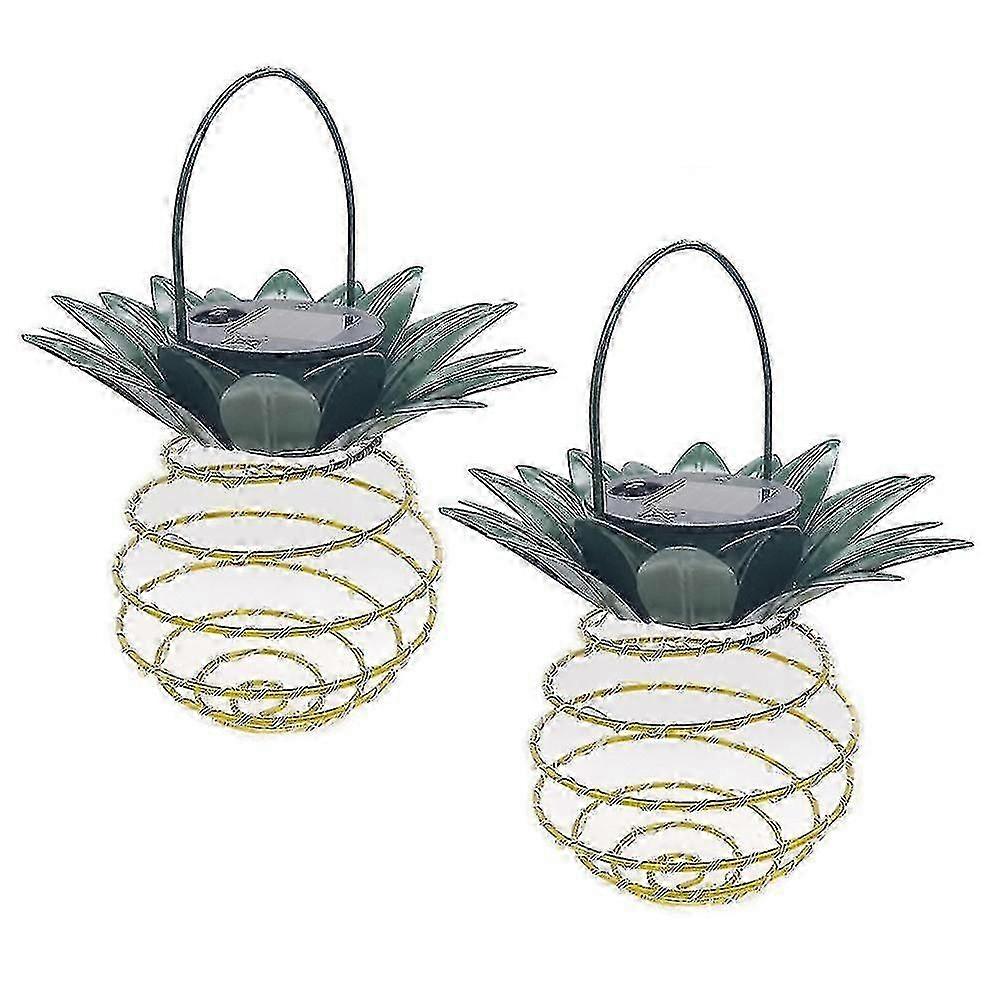 2 Pcs Pineapple Solar Outdoor Lights,waterproof