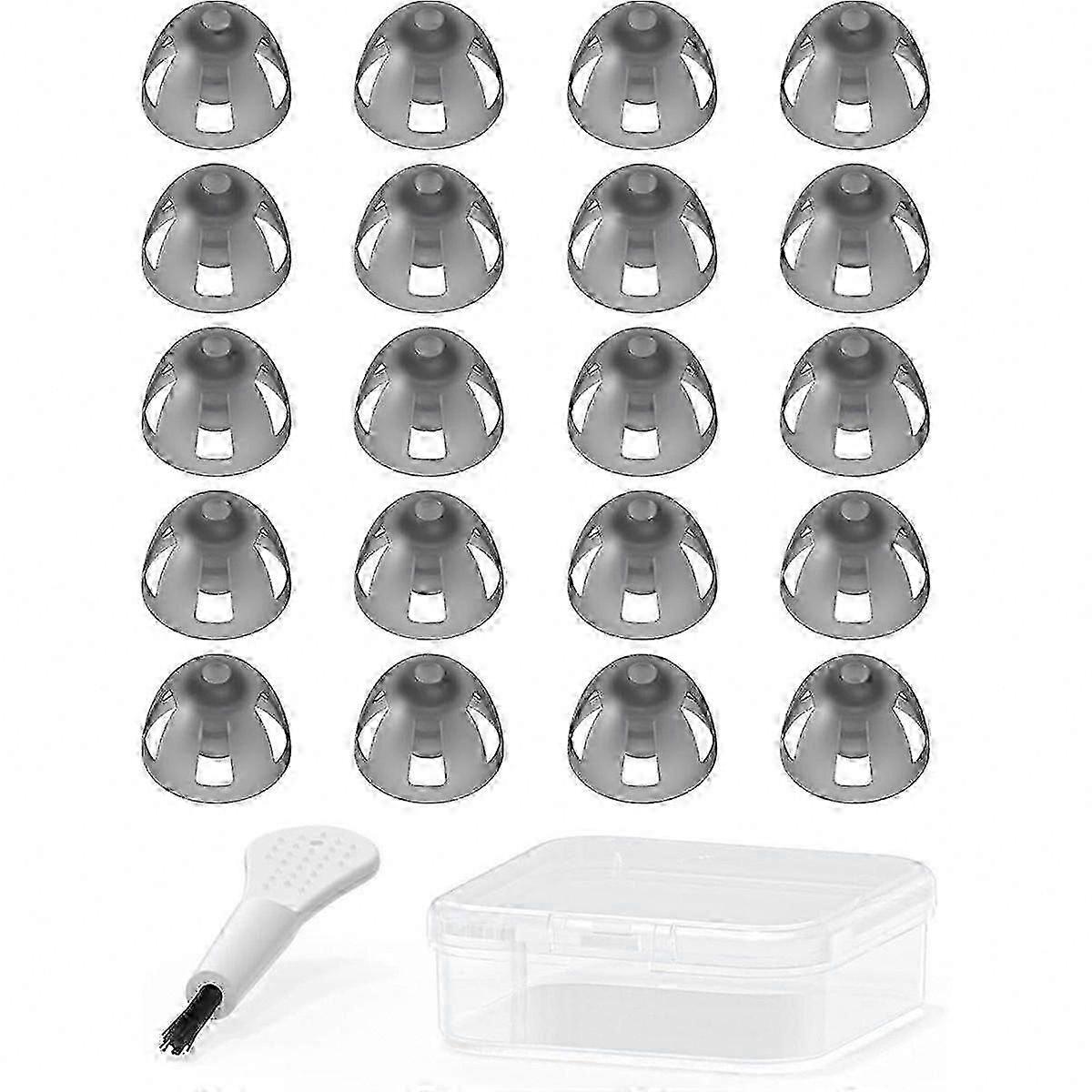 Hearing Aid Domes Replacement Tips, 8mm Medium Size, 20 Pack, Open Fit Ear Tips for Compatible Devices