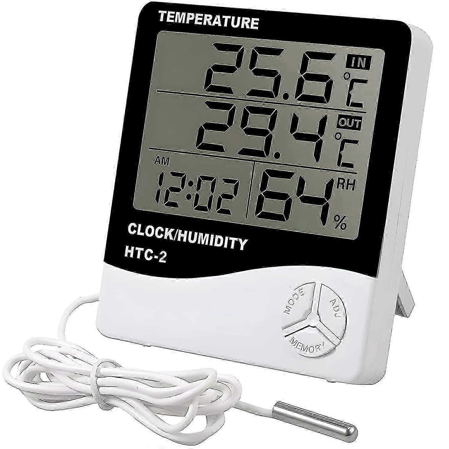 Indoor And Outdoor Thermometer With Probe