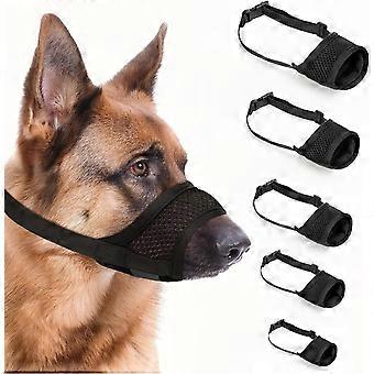 5 Pack Dog Muzzle, Dog Masks, Soft Muzzle for Small Medium Large Sized Dogs to Anti & Prevent Biting Barking Chewing, for German Shepherd with Adjusta