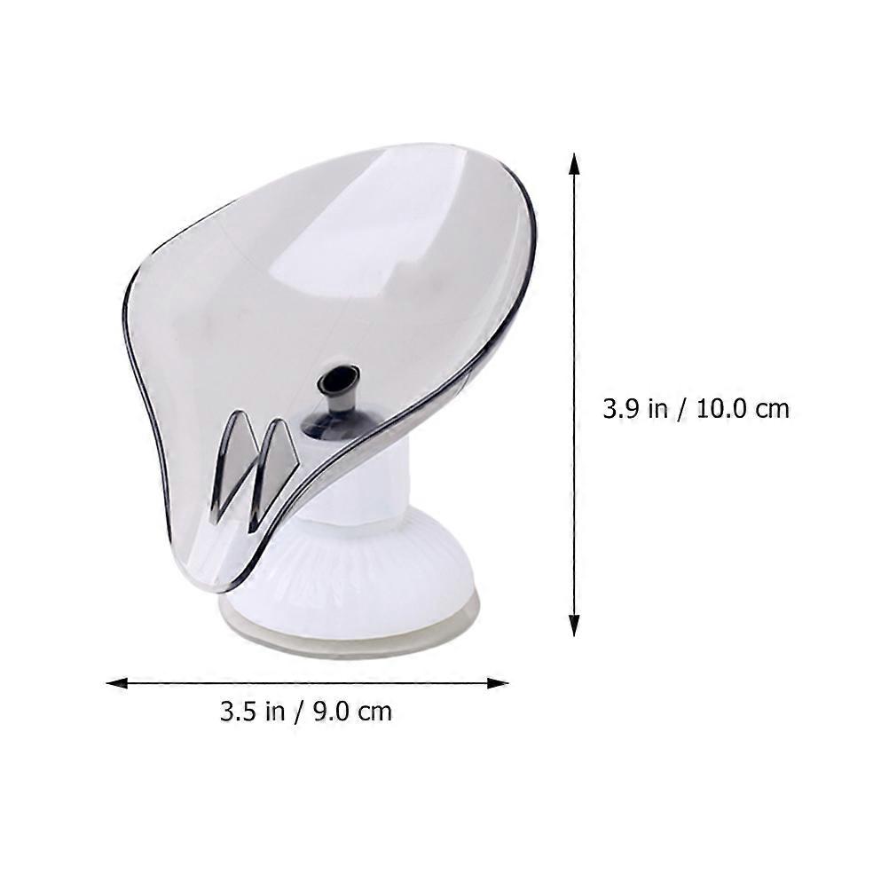 Grey Bathroom Soap Container for Storage 2Pcs Plastic Rack