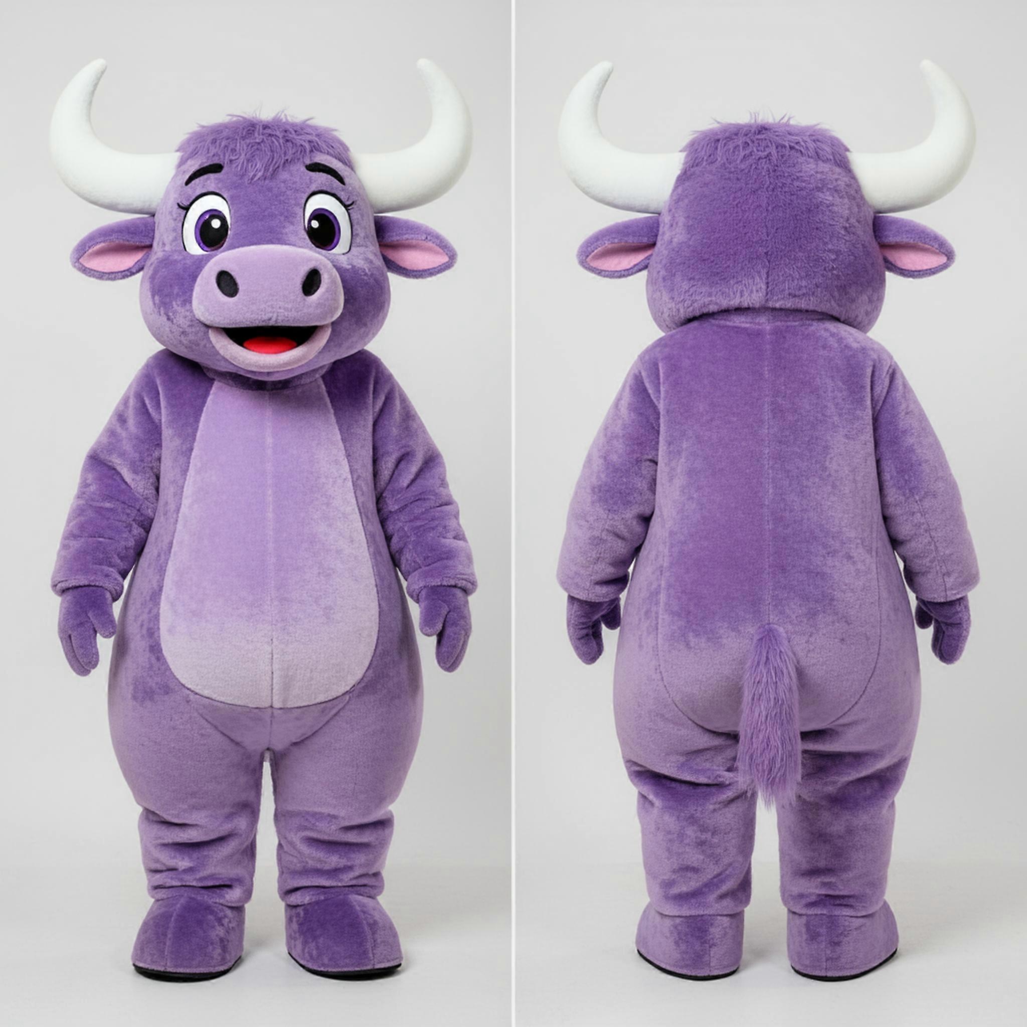 MASTICOT Lavender Gentle Yak Mascot