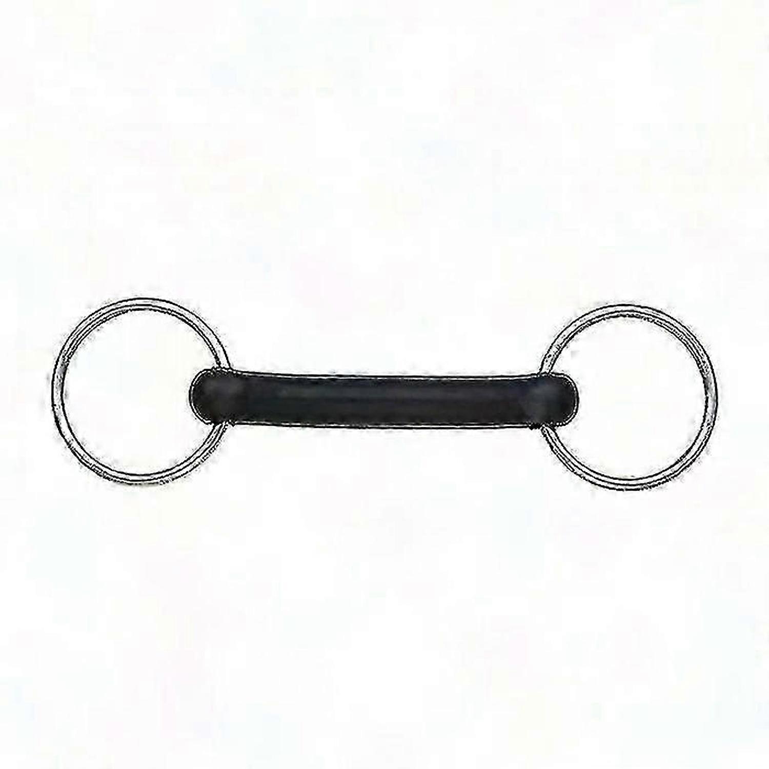 Flexible Rubber Loose Ring Snaffle Bit for Horses