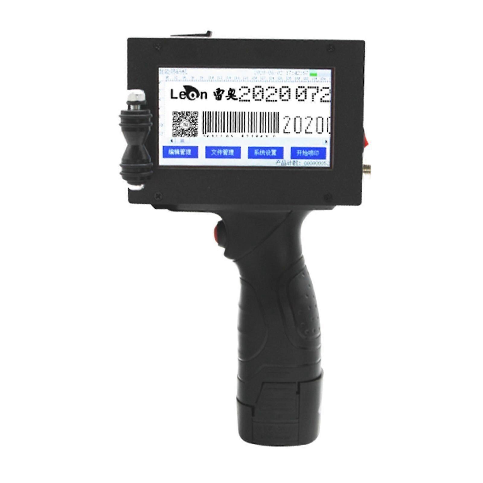 Handheld Inkjet Printer Date Time Coder Barcode Label Maker 12.7mm w/ Cartridgf8