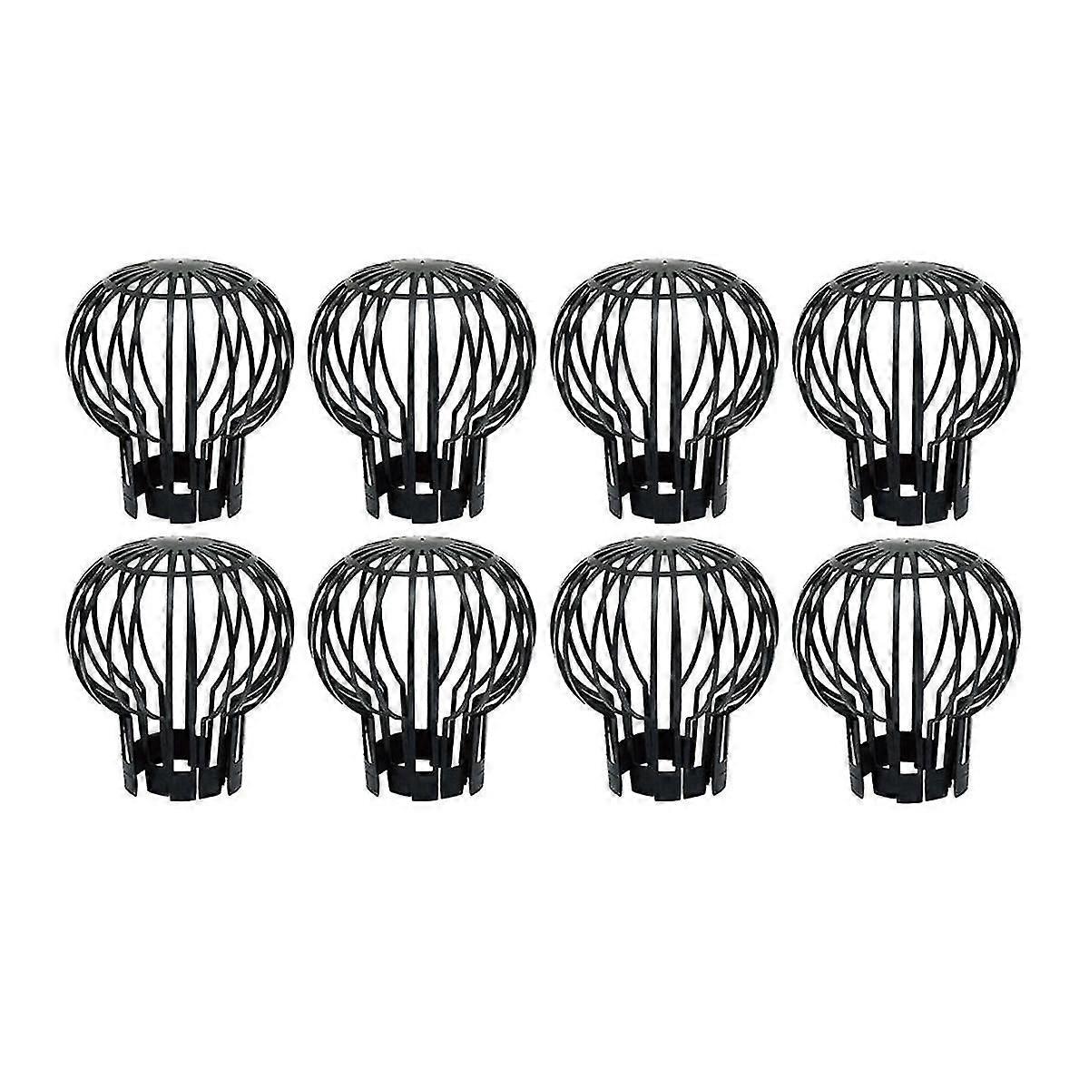 8pcs Plastic Gutter Guards, Downpipe Leaf Guard, Downspout Filter, Drain Pipe Debris Dirt Protector