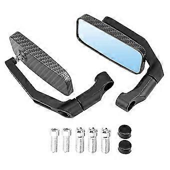 Aluminum Motorcycle Rearview Mirrors (2pcs) with Anti-Glare and Snakeskin Design