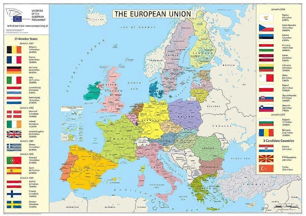Quebra-cabeça antiestresse com mapa da Europa 207