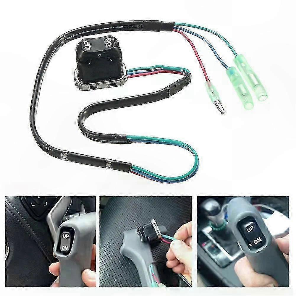 Tilt Trim Control Switch for Outboard Motor Remote Controller Power Trim Function Compatible with Engine