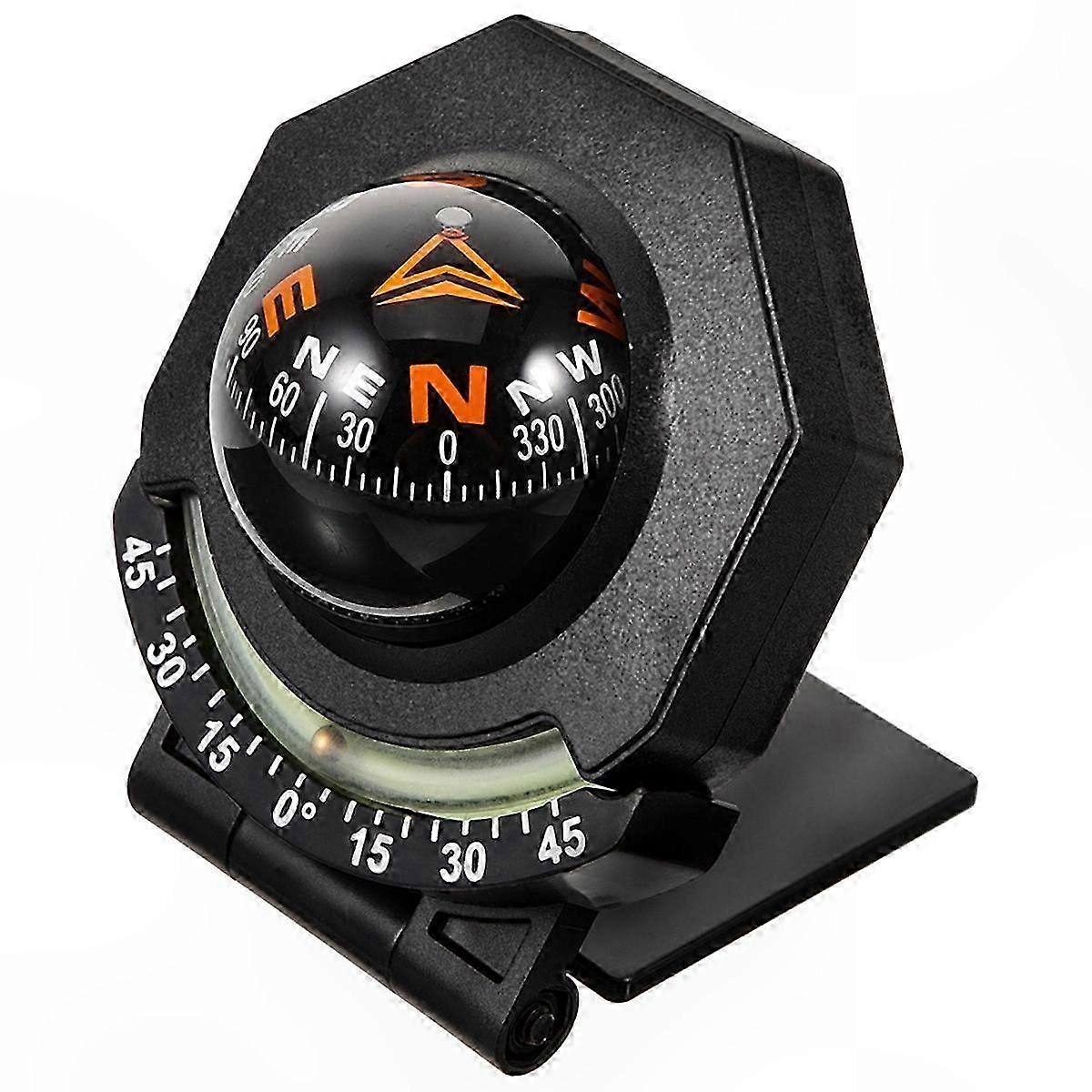 Ball-Shaped Vehicle Compass for Dashboard Navigation Use