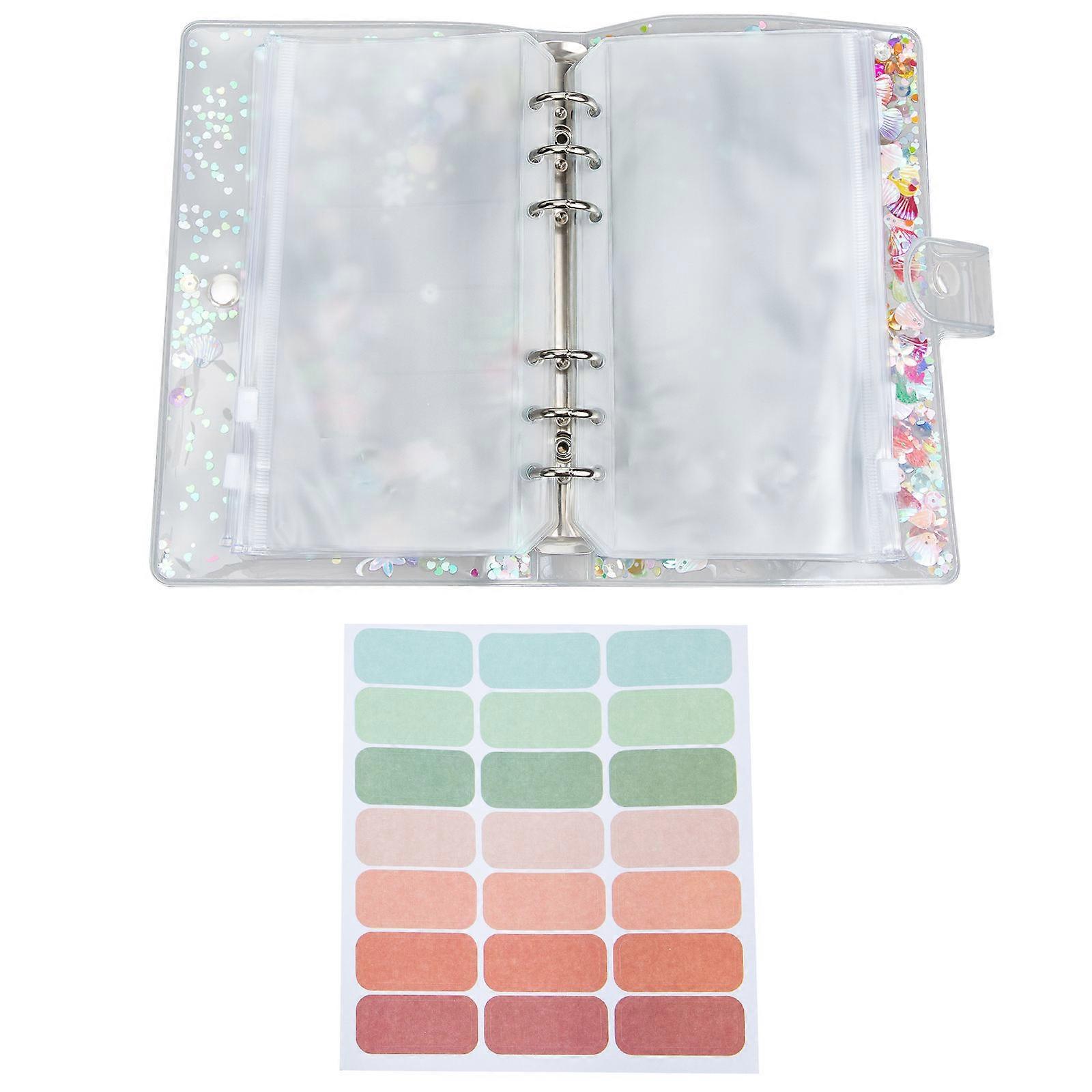 Transparent Money Book Multi-Function Binder for 1Set