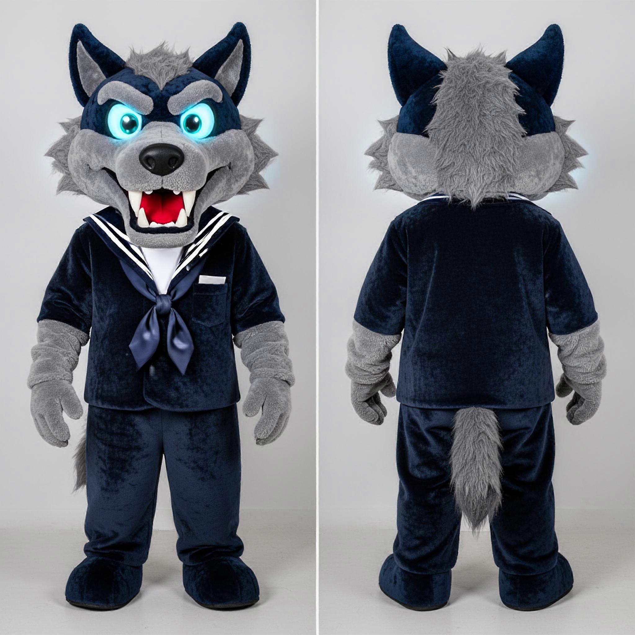 MASTICOT Navy Blue Broad Shouldered Demon Mascot