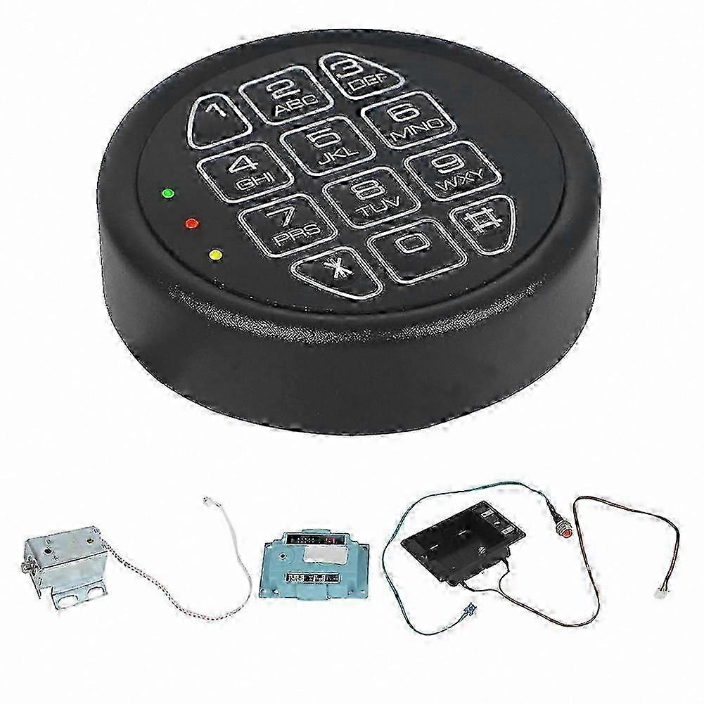 Replacement keypad with security lock, programmable electronic keypad, suitable for safes and security cabinets.