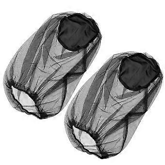 Mückenschutzhut mit Schutznetz für den Outdoor-Bereich, 2er-Pack, Baumwollgaze, 55 x 50 cm, geeignet für Camping, Wandern, Angeln und Imkerei