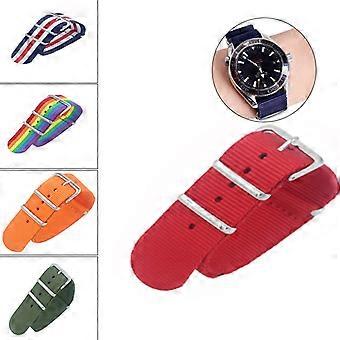 Quick Release Watch Strap for Men Women Premium Nylon Watch Band with Black Stainless Buckle -18mm, 20mm,22mm