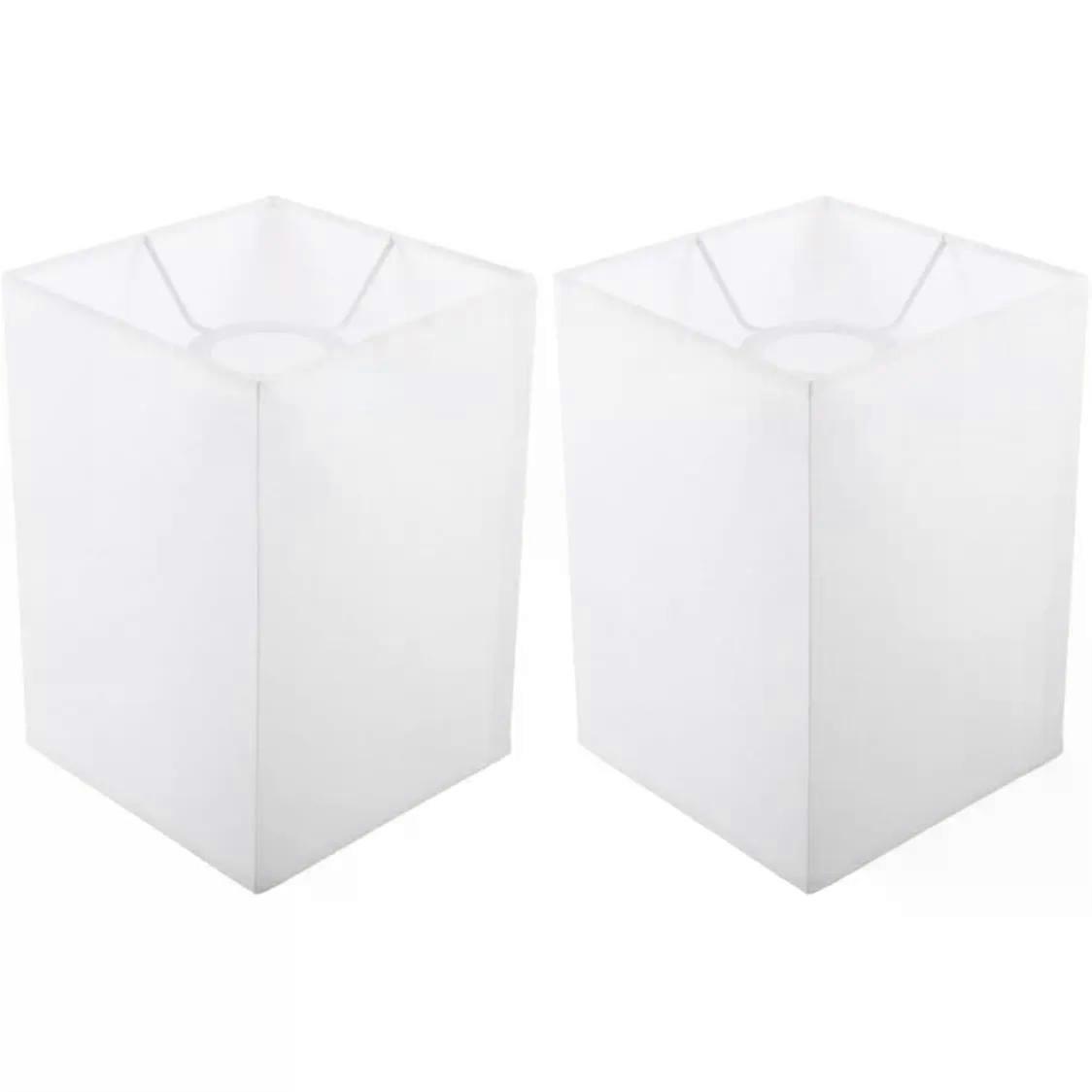 2pcs Table Lamp Shade Decorative Square Lampshade for E27 Bulbs