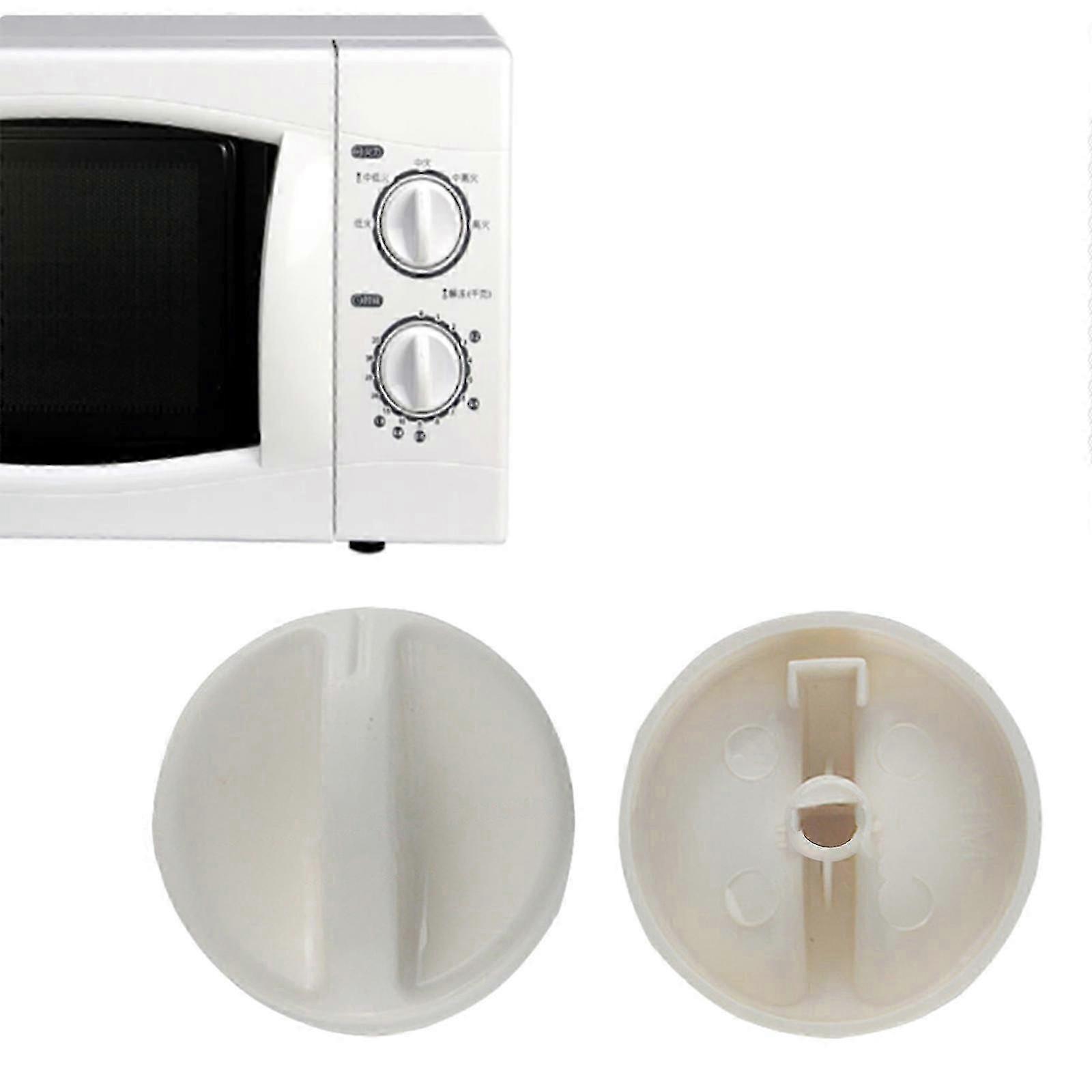 2pcs Microwave Oven Knobs D-Hole Timer & Control Switch Rotary Buttons