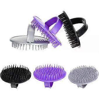 6pcs Shampoo Brush with Soft Plastic Bristles for Scalp Massage