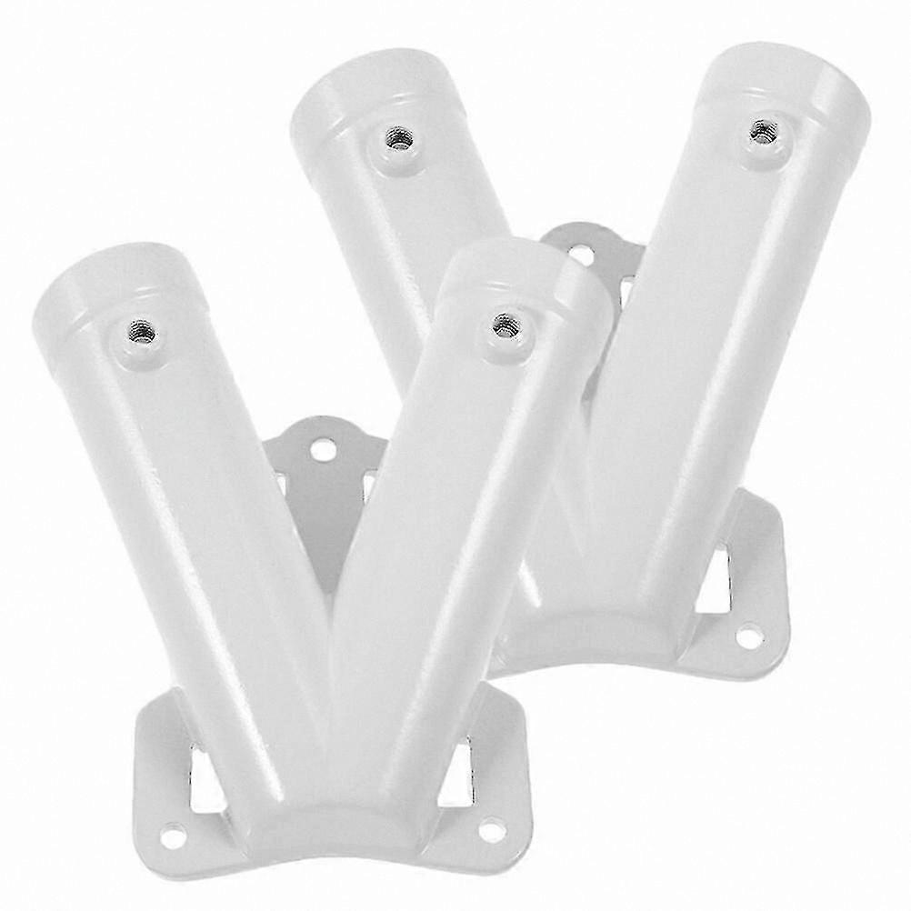 Double V-Shaped Flagpole Holders Wall Mount Rack Metal Fixing Stand for Flags