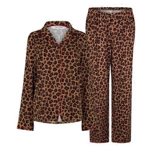 Urban Threads Womens/Ladies Leopard Print Pyjama Set