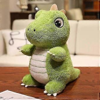 Cute Green Dinosaur Plush Toy Soft Stuffed Animal Doll Soothing Companion for Bedroom Christmas Gift 25/35/45cm mm