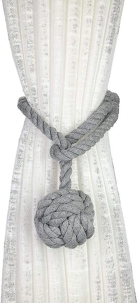 2 Pack Rustic Curtain Tiebacks - Outdoor Curtain Drapery Holdbacks Holders