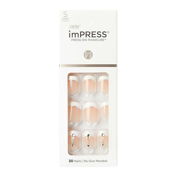 Kiss Impress Press-on Manicure, Falling, Short, Square