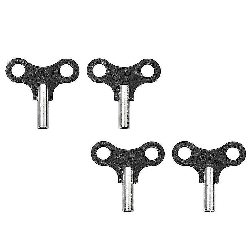 5.2X5x0.8cmブラックウォールクロック4pcsクロックアイアンキー家庭用時計仕掛けのキー巻き上げレンチクロックAcc