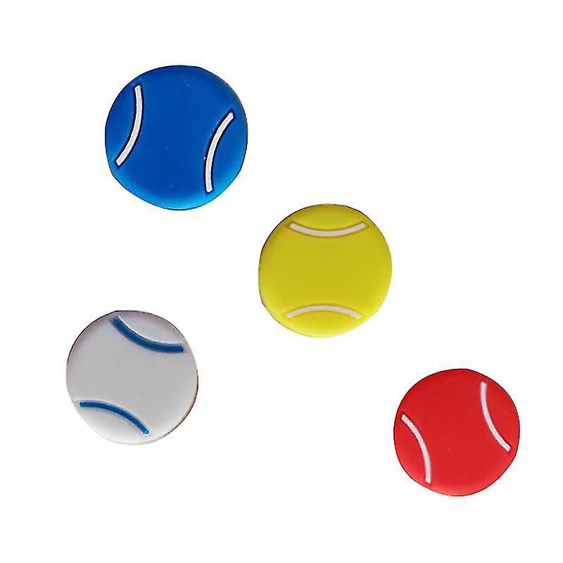 2.5X2.5cm Assorted Color Racquet Vibration Dampeners 4pcs Tennis Racket Strings Dampers Silicon Gel