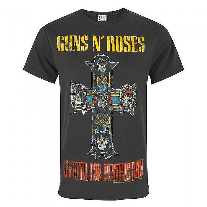Amplifié Mens officiel Guns N Roses Appetite For Destruction T-Shirt