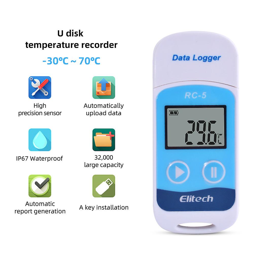 Data logger di temperatura Record punti USB Capacità