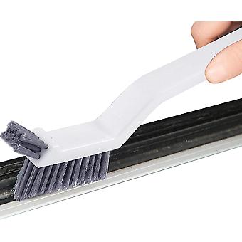 Scrub Brush,2 in 1 Dual Head Scrub Brush - Comfortable Grip and Stiff Flexible Bristles for Bathroom, Shower