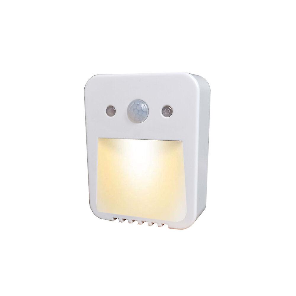 Led Induction Night Light With Aromatherapy Tablets - Human Body Sensor, Warm Light For Bedroom