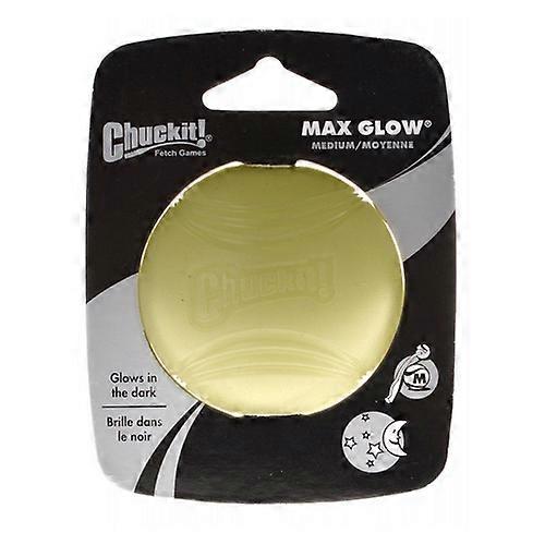 Chuckit! Max Glow Ball, Medium Ball - 2.25" Diameter (1 Pack)