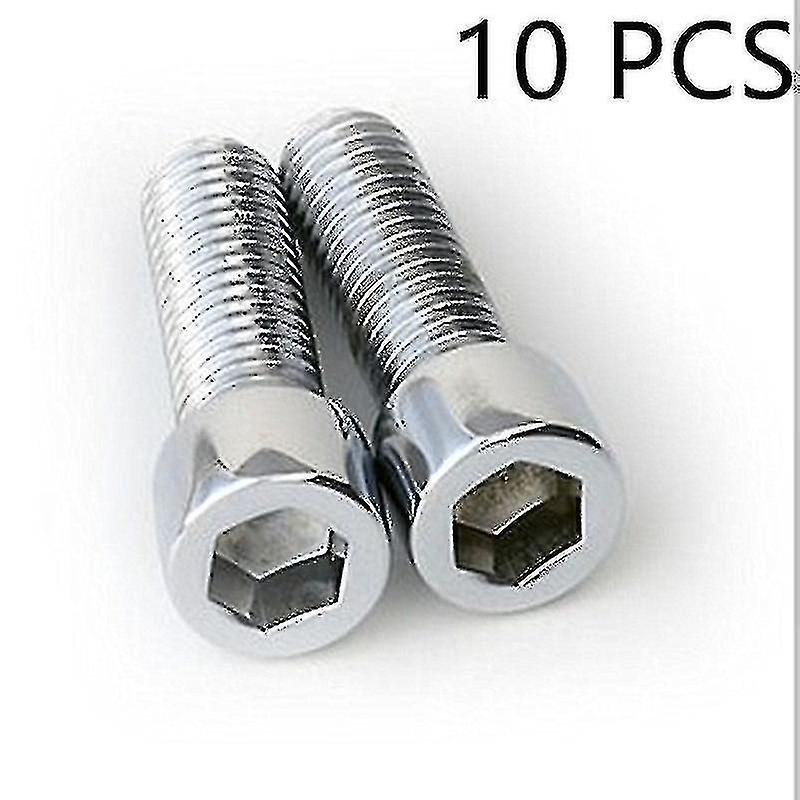 2/6/10 יחידות כלוב בקבוק מים לאופני הרים בורג נירוסטה 5 מ"מ * בורג 12 מ"מ אביזרי אופניים עמידים