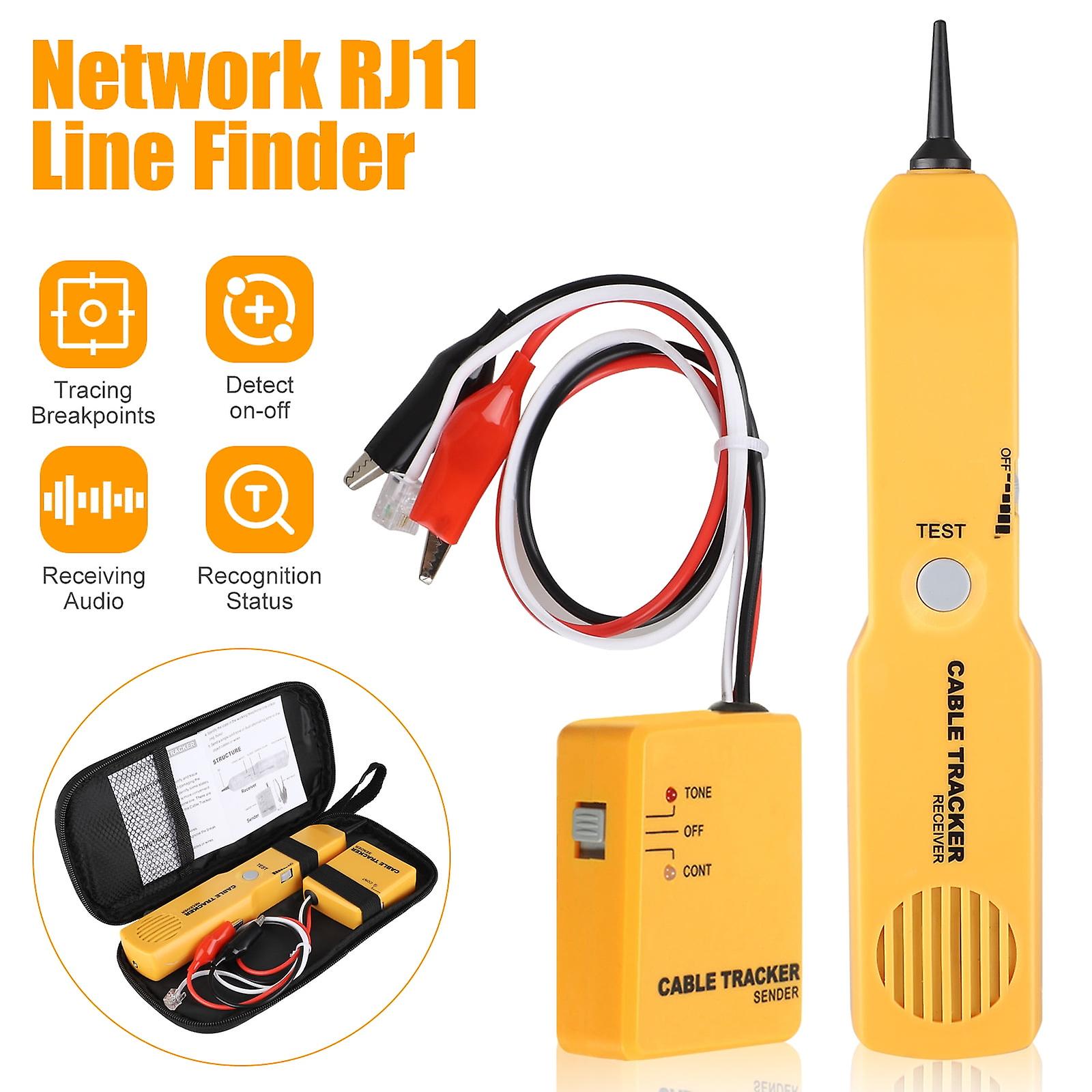 Wire Tester;  Multifunction RJ11 Ethernet Cable Collation with Tone Generator and Probe Kit