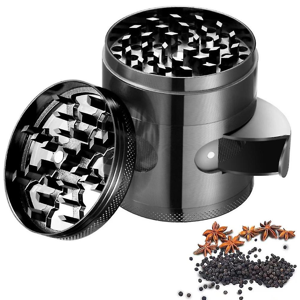 4 Layer 60mm Herb Grinder Zinc Alloy Spice Grass Mill Grinders with Magnetic Lid