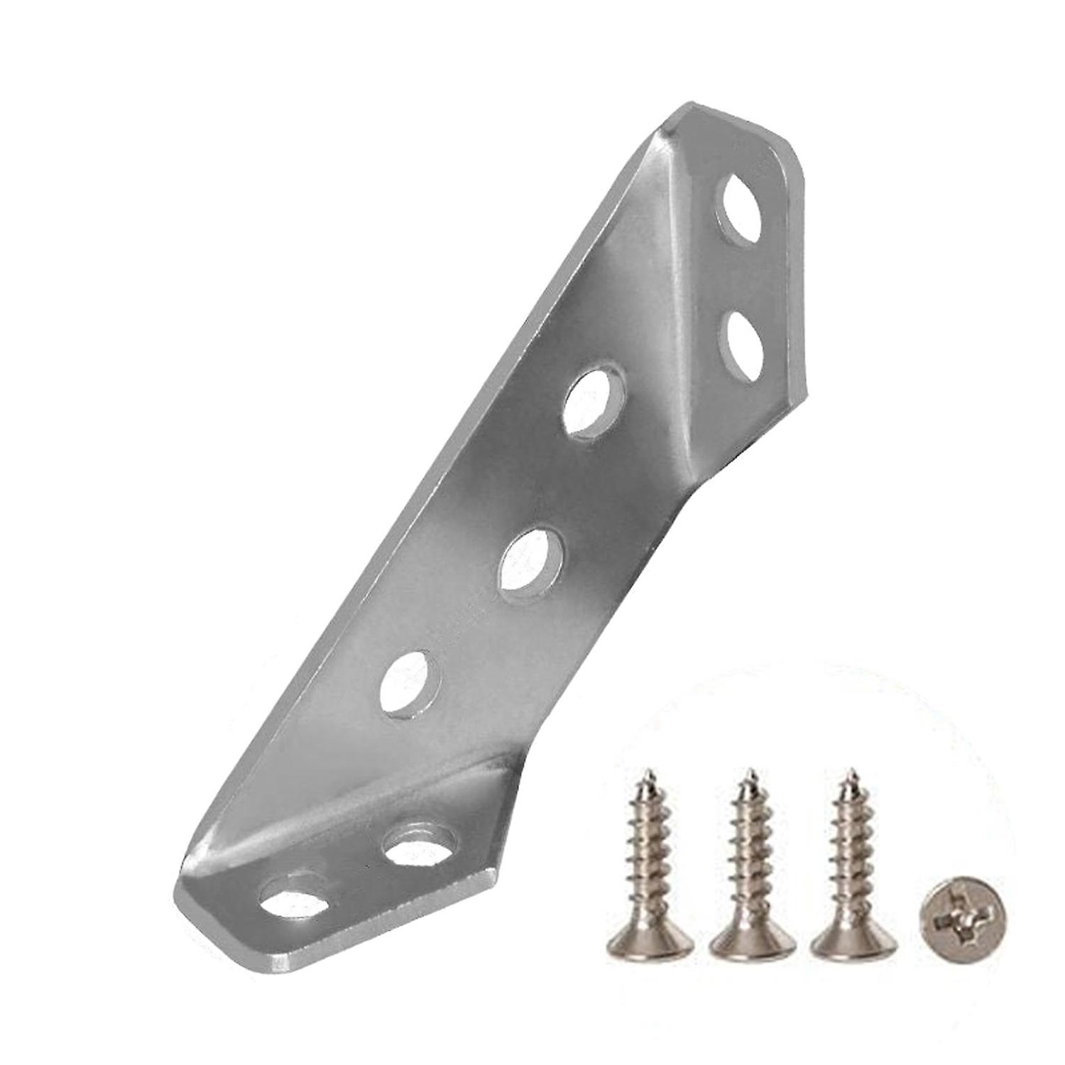 5Pcs/Set Fixed Brackets Right Angle Thickened Stainless Steel Electroplating Chair Corner Brackets F