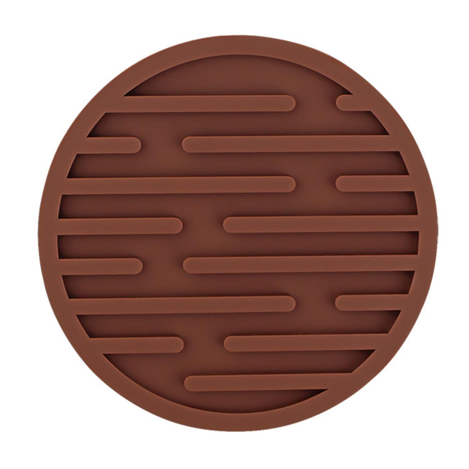 ZHOUBA Eco-friendly Cup Mat Wear Resistant Silicone Heat Insulation Tableware Mat for Home