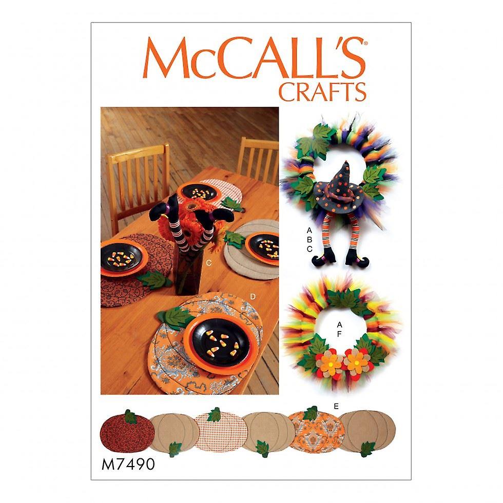 McCalls Sewing Pattern 7490 One Size Only Accessories