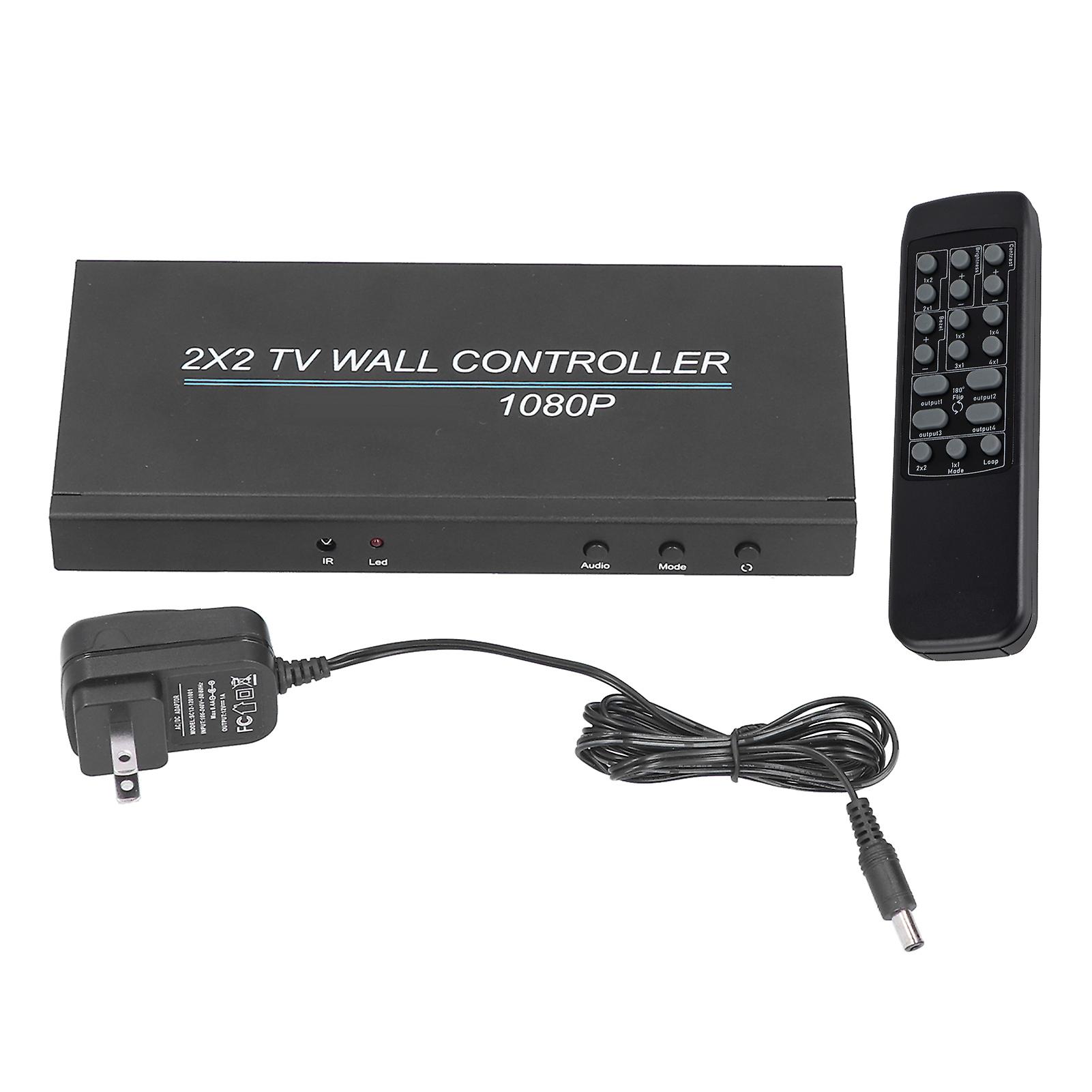 HD Multimedia Interface Video Wall Controller for 2x2 Displays - US Plug